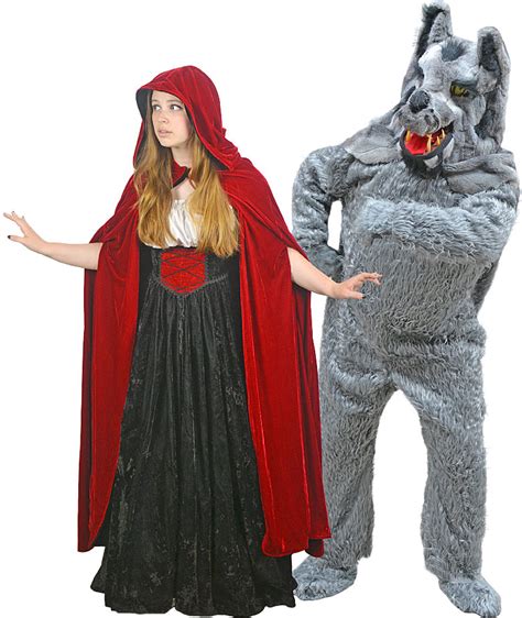 little red riding hood and wolf costume|More.